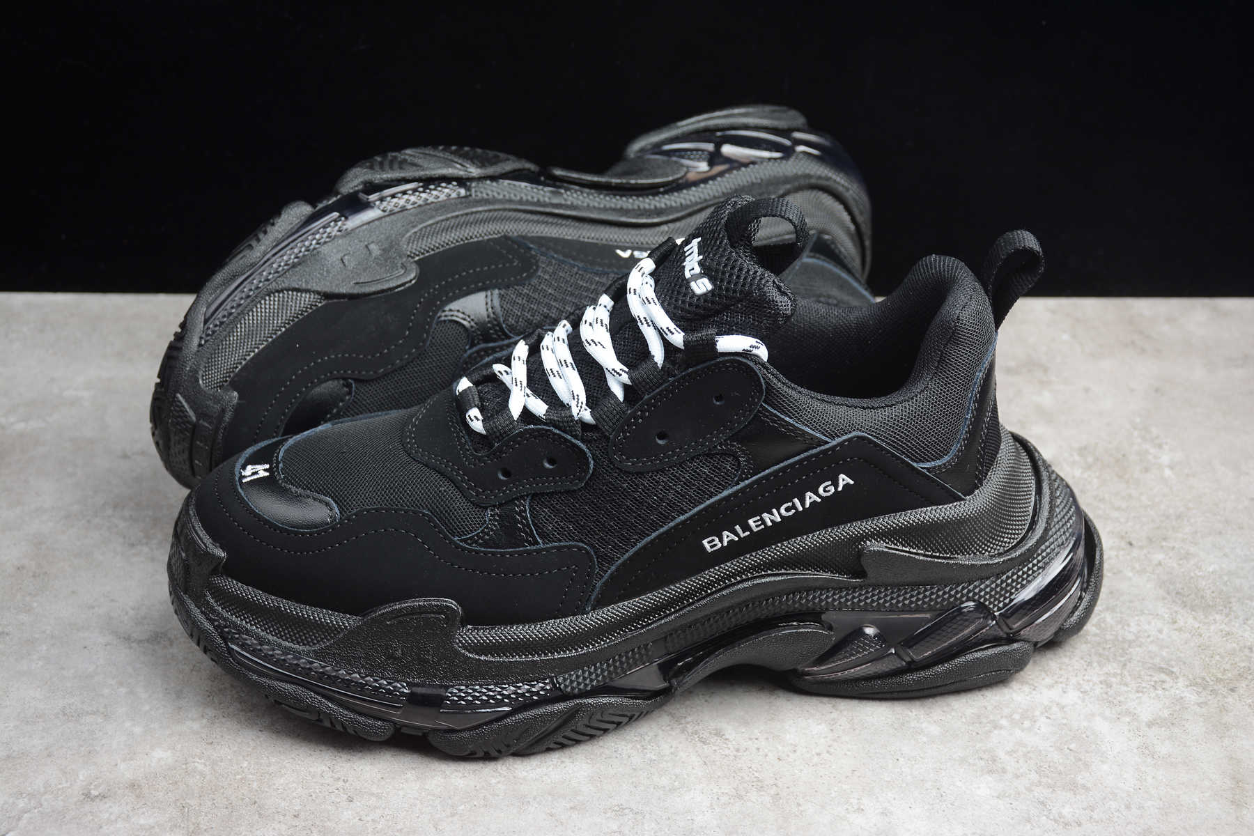 Ba1enc1aga Triple S Triple Black 172342M237002