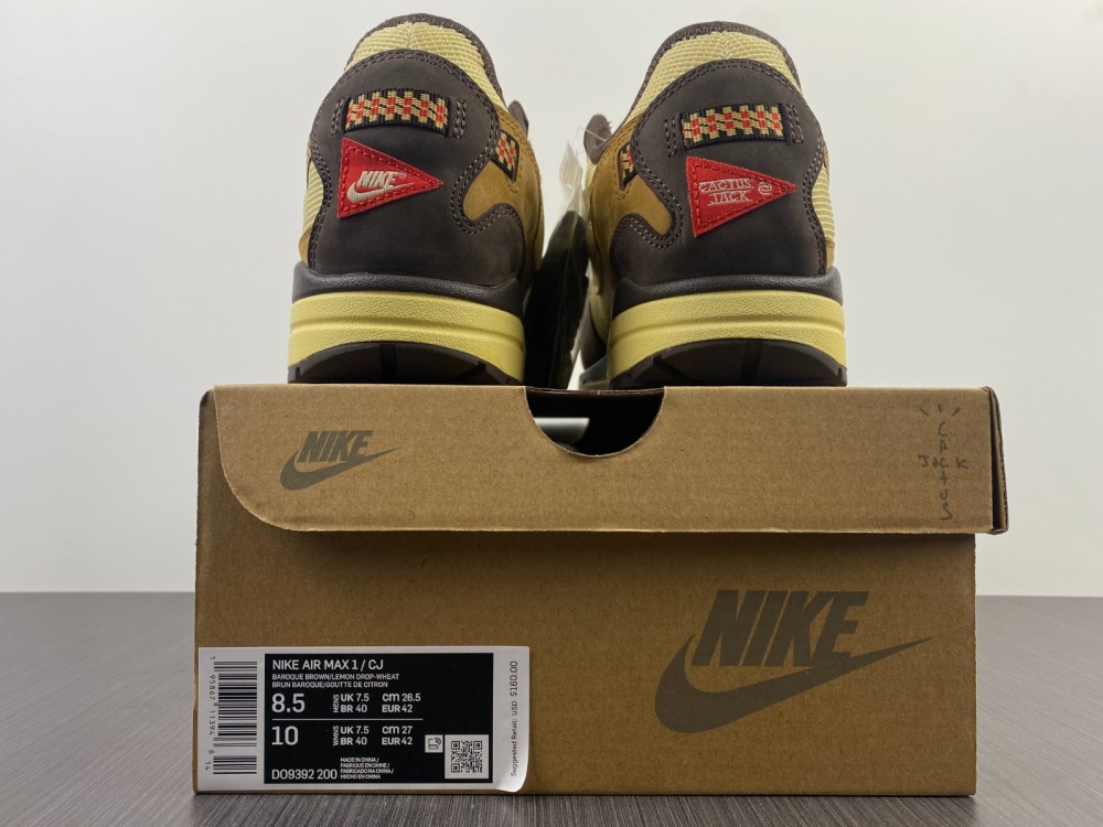 Nike Air Max 1 Travis Scott Cactus Jack Baroque Brown DO9392-200