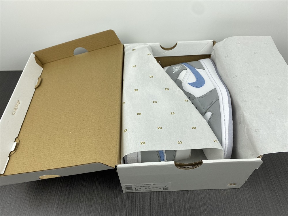Jordan 1 Mid Wolf Grey Aluminum BQ6472-105
