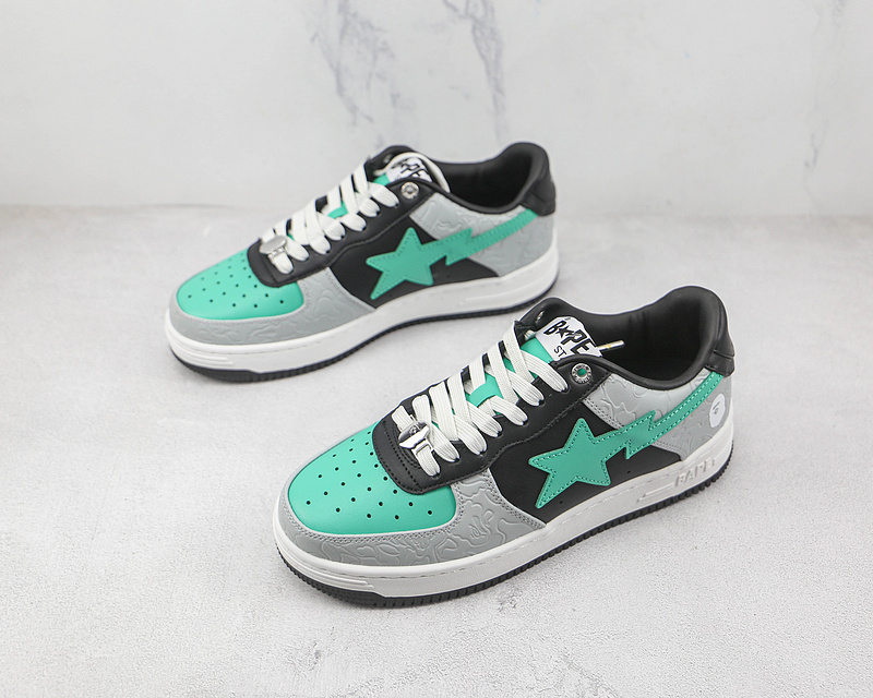 A Bathing Ape Bape Sta Low Grey Green 1H70-291-002