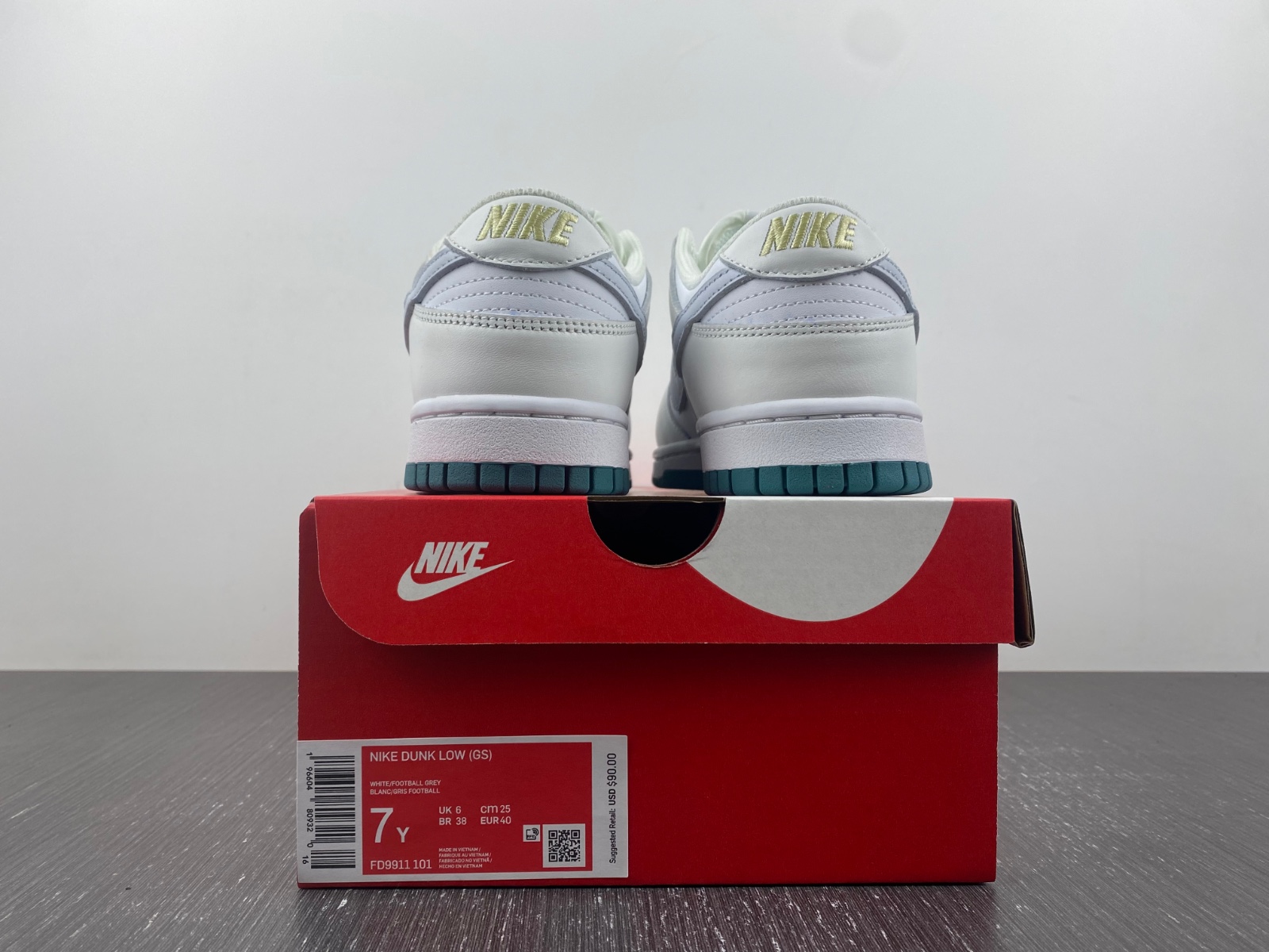 Dunk Low White Grey Teal FD9911-101