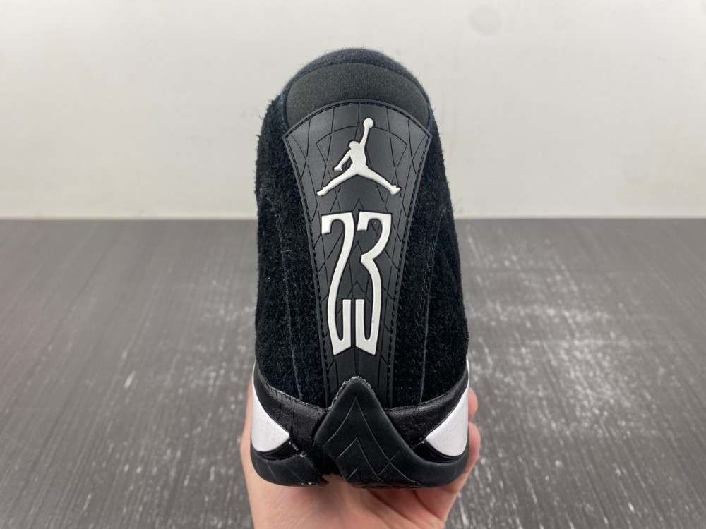 Air Jordan 14 Retro Black White 487471-016