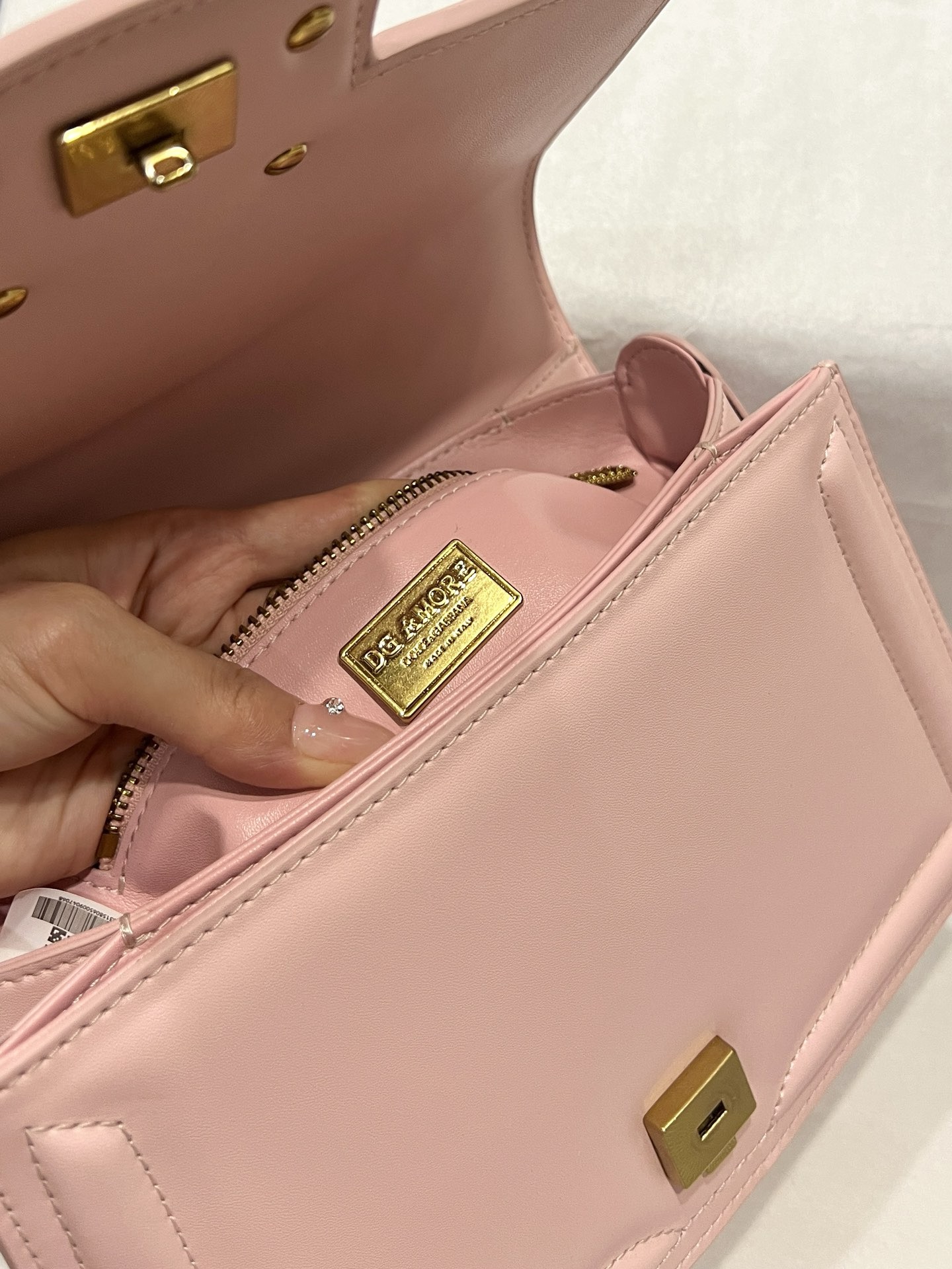 Dolce & Gabbana Amore Shoulder Bag pink 27CM