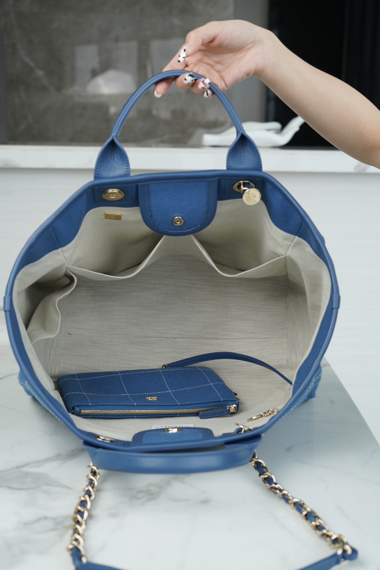 Ch*el tote bag 50*30*22cm