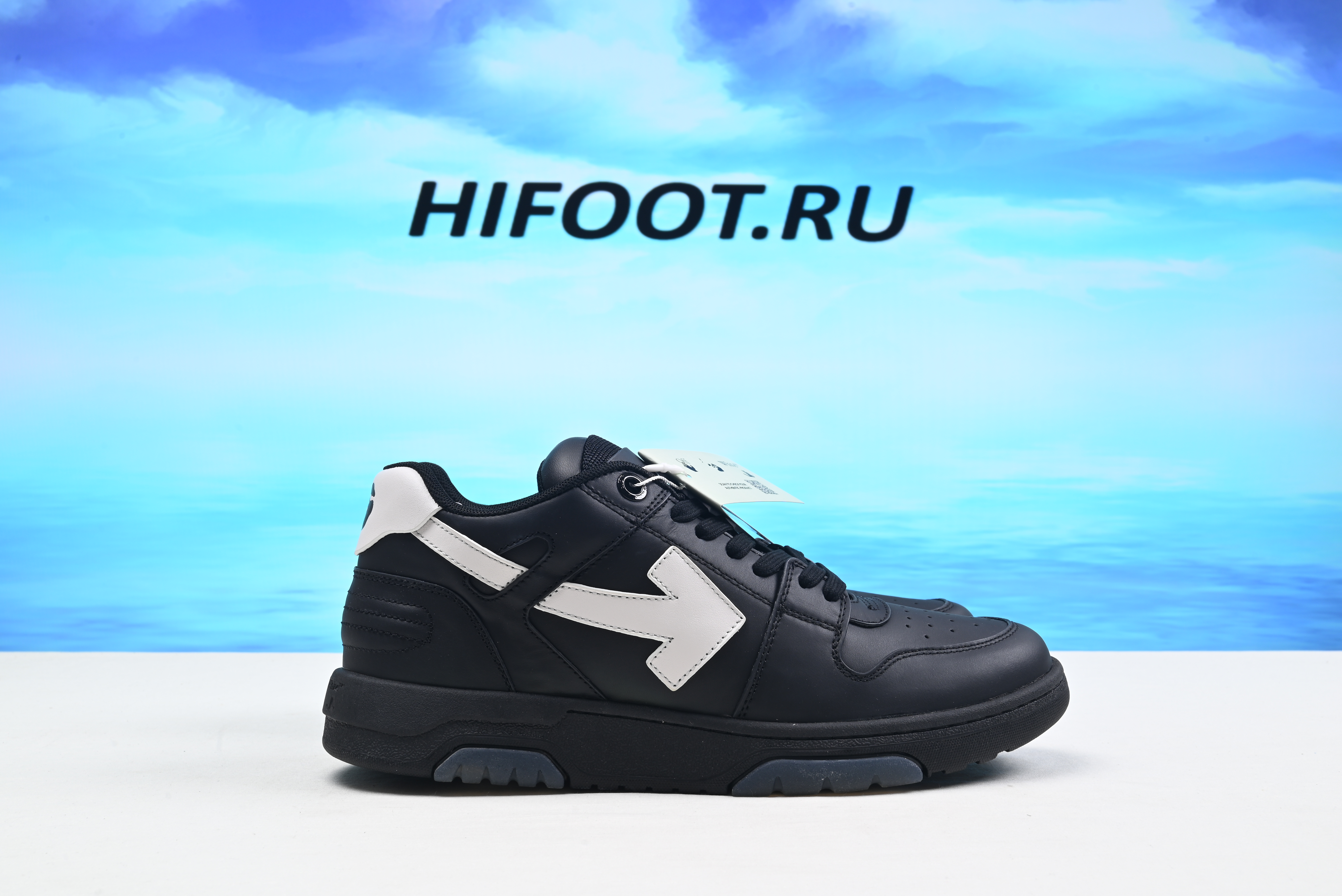 OFF-WHITE Out of Office Black White  OMIA189R21LEA0011001