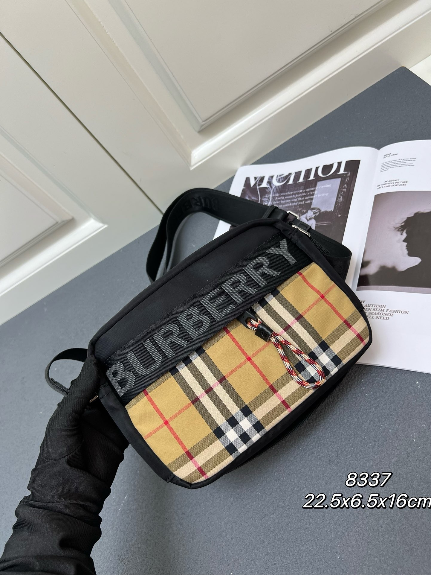 B**rry nylon crossbody bag 22.5*6.5*16cm