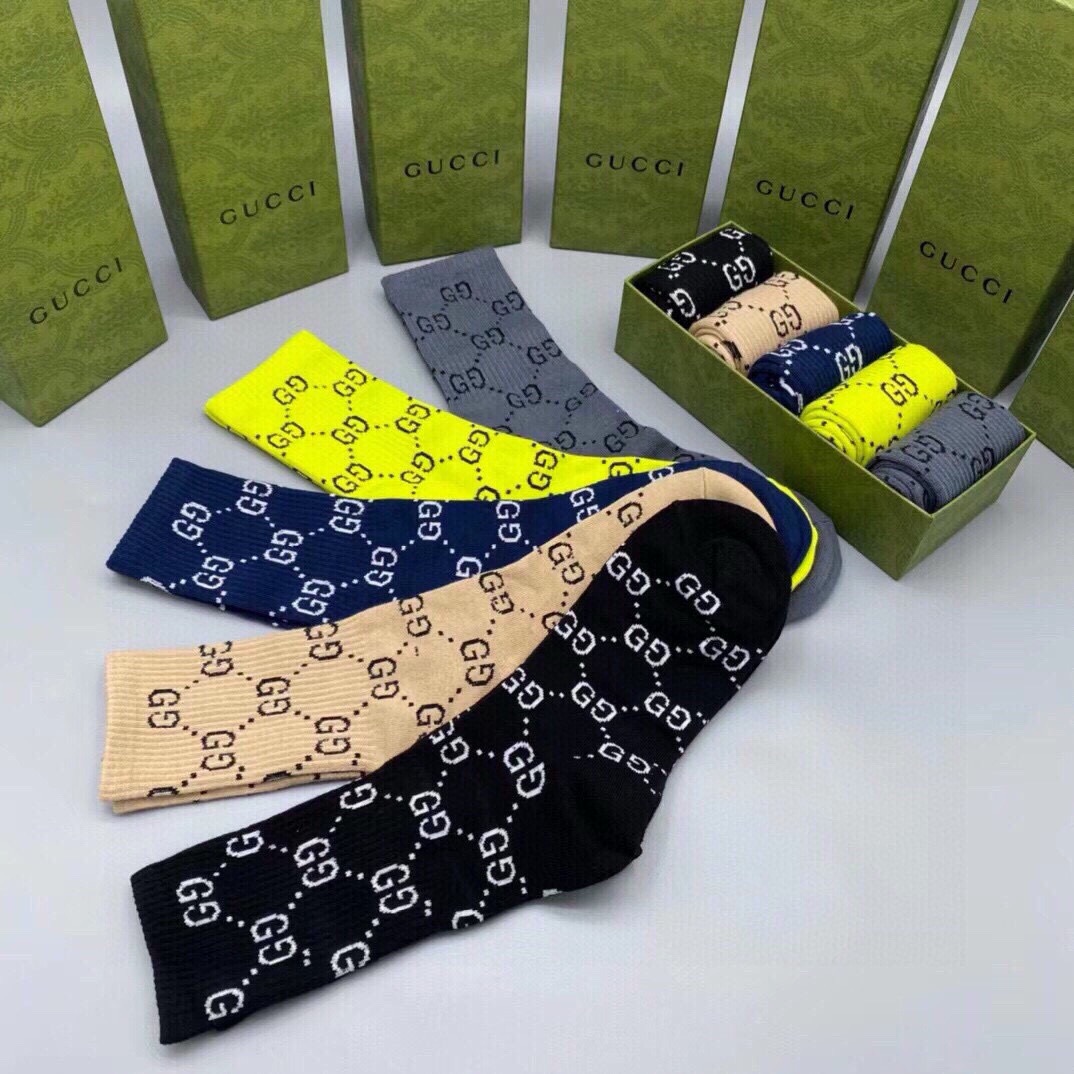 G*u*i socks 5 pairs 2024102201