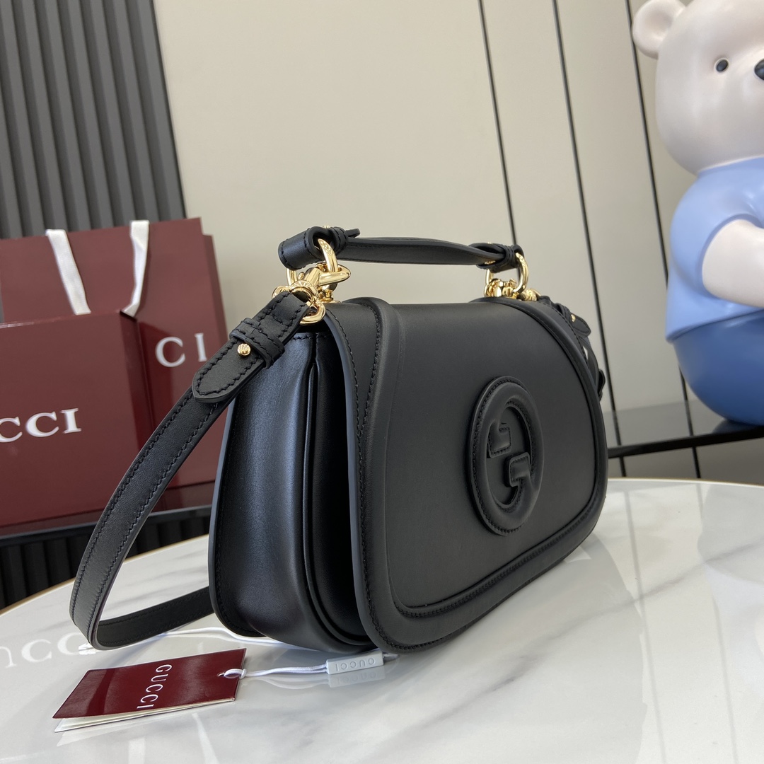 G*u*i blondie medium top handle bag black 27x17x7cm