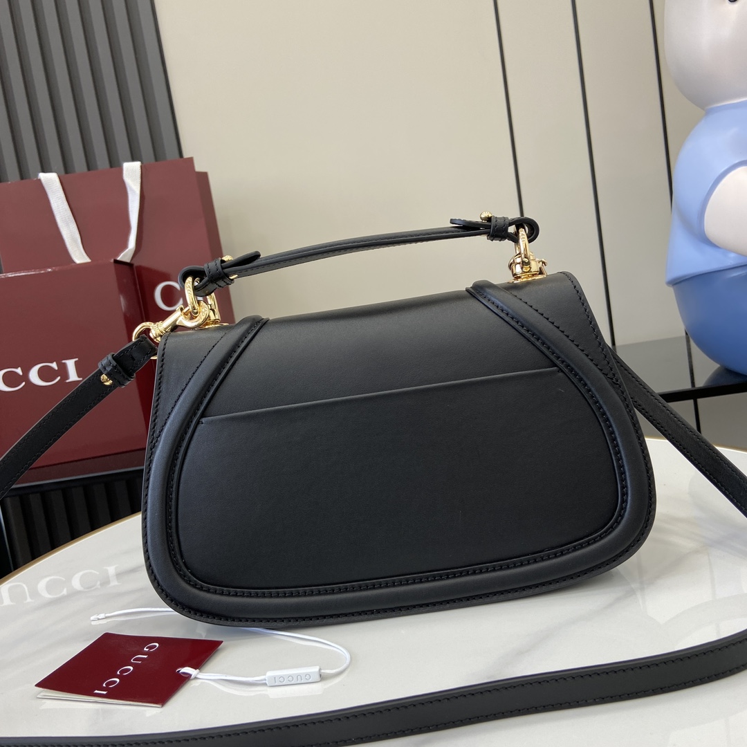 G*u*i blondie medium top handle bag black 27x17x7cm