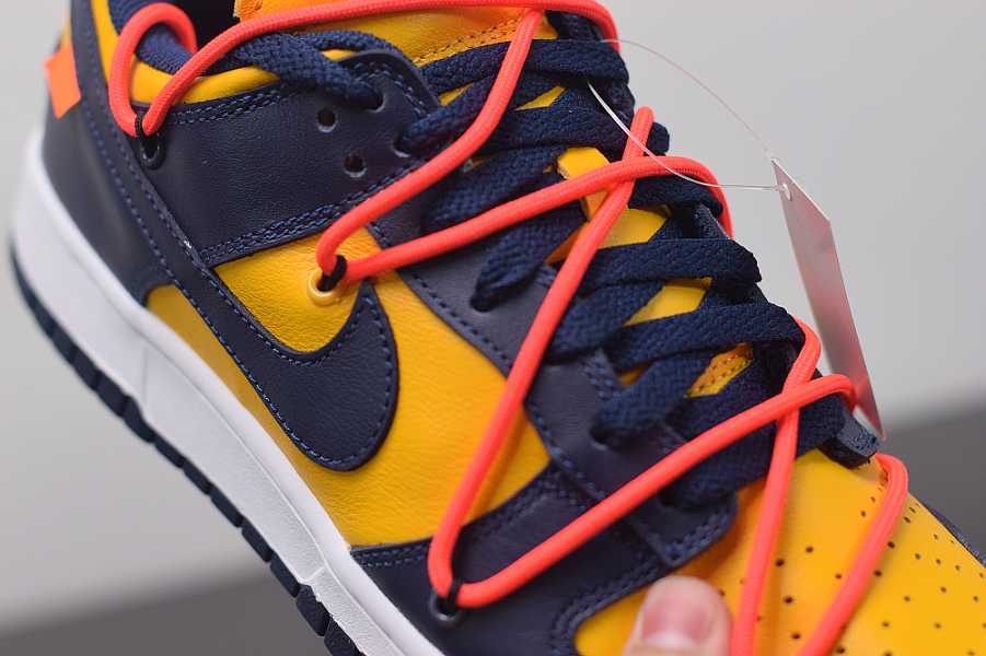 Nike Dunk Low Off-White University Gold Midnight Navy CT0856700