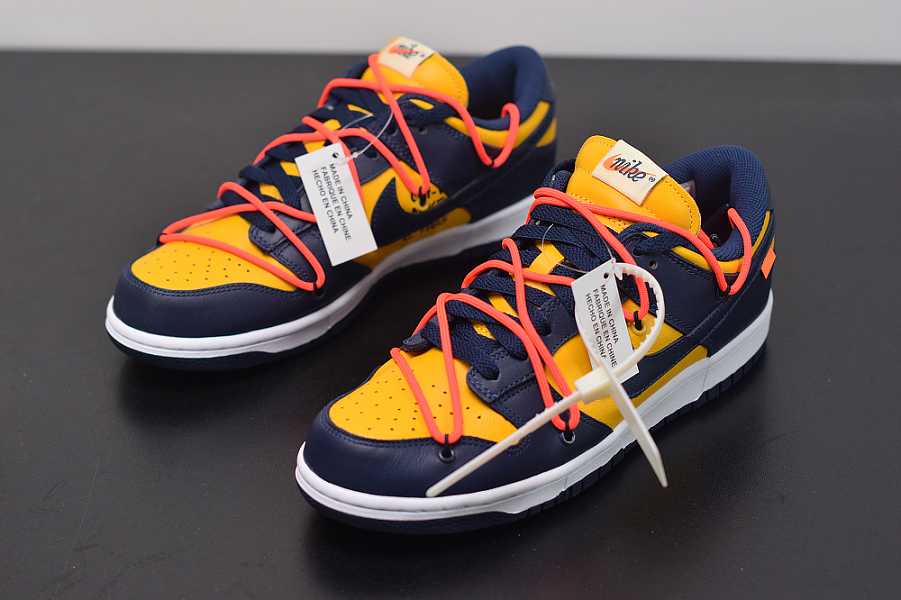 Nike Dunk Low Off-White University Gold Midnight Navy CT0856700
