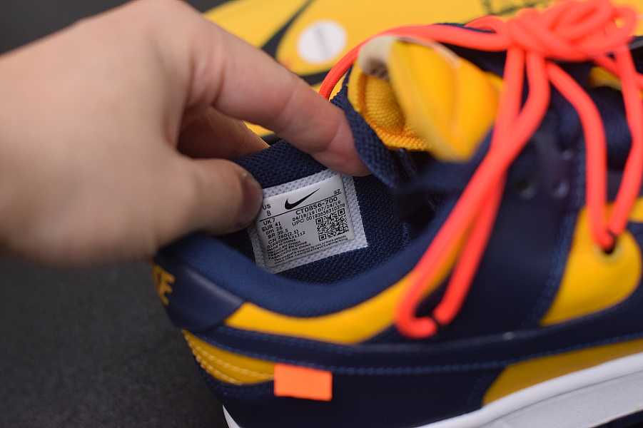 Nike Dunk Low Off-White University Gold Midnight Navy CT0856700