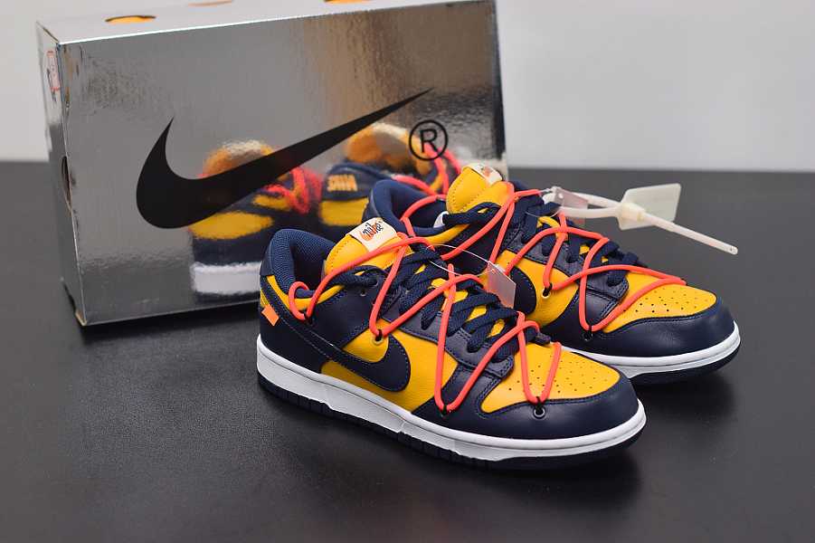 Nike Dunk Low Off-White University Gold Midnight Navy CT0856700